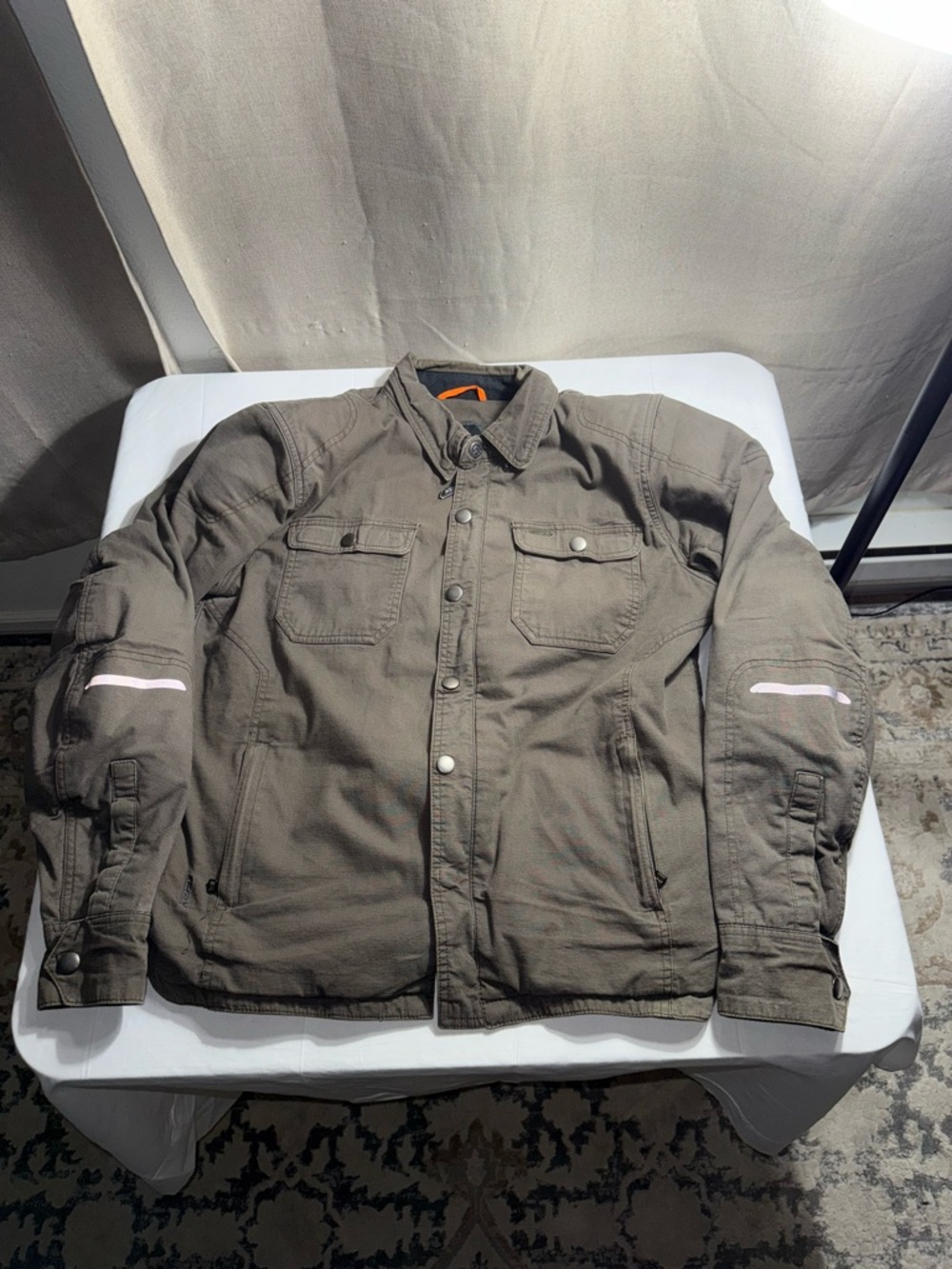 REAX Bridger Motorcycle Jacket L Riding Shirt Armor SAS-TEC Brown Men’s Large